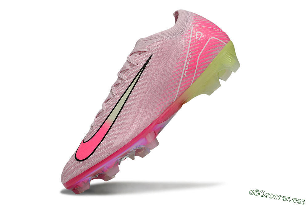 Unisex Nike Air Zoom Mercurial Vapor 16 Elite FG Football Boots - Pink/White/Yellow 5