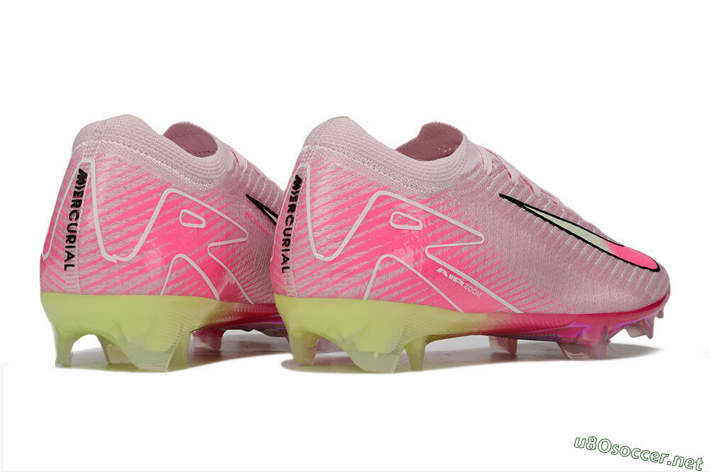 Unisex Nike Air Zoom Mercurial Vapor 16 Elite FG Football Boots - Pink/White/Yellow 6