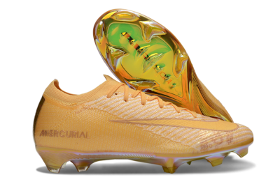 Unisex Nike Air Zoom Mercurial Vapor 16 Elite FG Football Boots - Gold/Gold