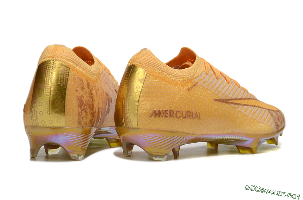 Unisex Nike Air Zoom Mercurial Vapor 16 Elite FG Football Boots - Gold/Gold 6