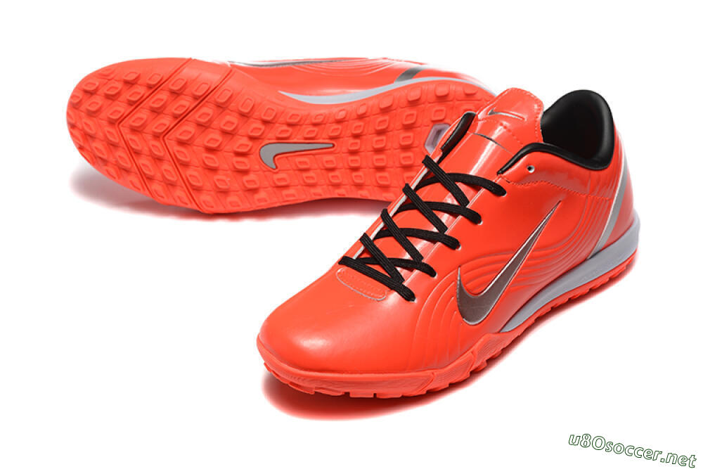 Men's Nike Air Zoom Mercurial Vapor 1 Elite TF Football Shoes - Red/Silver 3