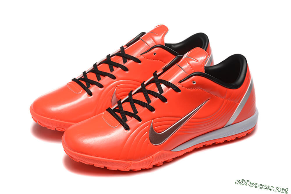 Men's Nike Air Zoom Mercurial Vapor 1 Elite TF Football Shoes - Red/Silver 5