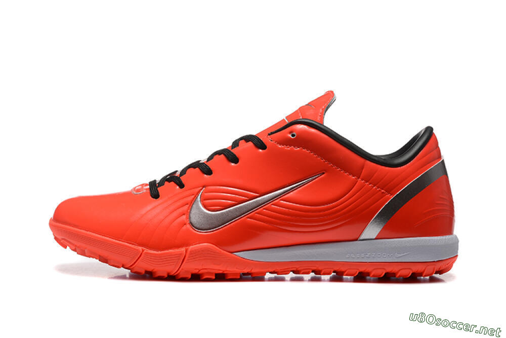 Men's Nike Air Zoom Mercurial Vapor 1 Elite TF Football Shoes - Red/Silver 0