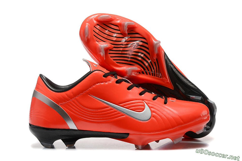 Men's Nike Air Zoom Mercurial Vapor 1 Elite FG Football Boots - Red/Silver 2