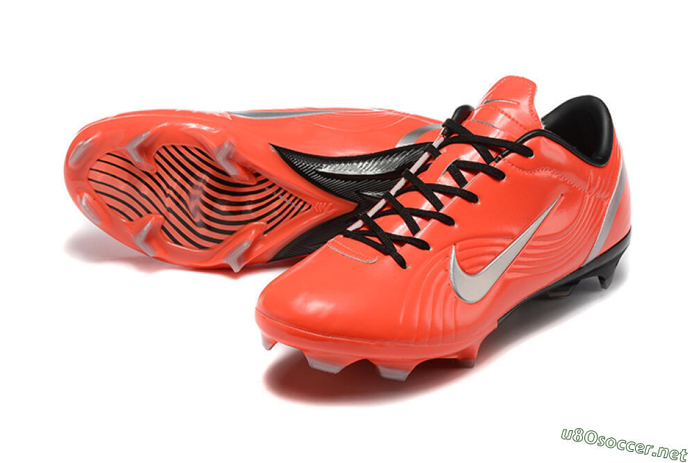 Men's Nike Air Zoom Mercurial Vapor 1 Elite FG Football Boots - Red/Silver 3