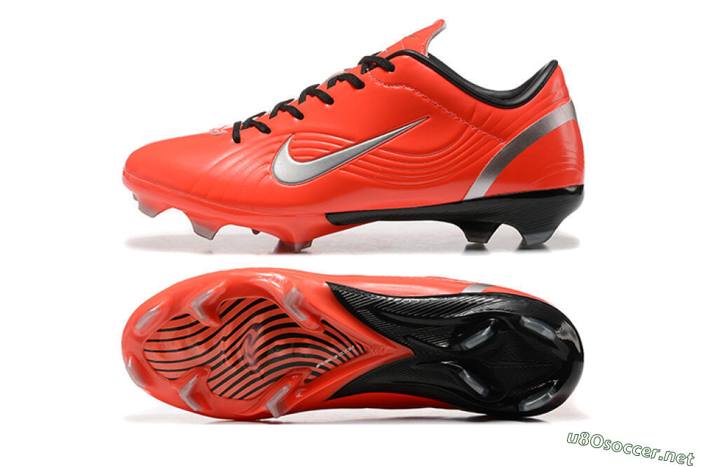 Men's Nike Air Zoom Mercurial Vapor 1 Elite FG Football Boots - Red/Silver 1