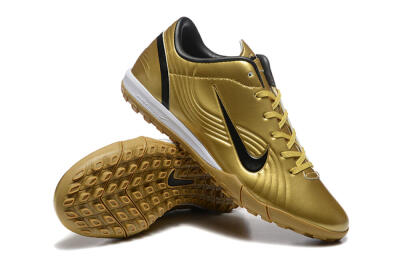 Men's Nike Air Zoom Mercurial Vapor 1 Elite TF Football Shoes - Gold/Black/White