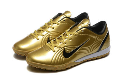 Men's Nike Air Zoom Mercurial Vapor 1 Elite TF Football Shoes - Gold/Black/White