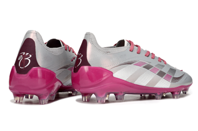 Unisex Adidas Predator 25 Elite FG Football Boots - Grey/Silver/Red