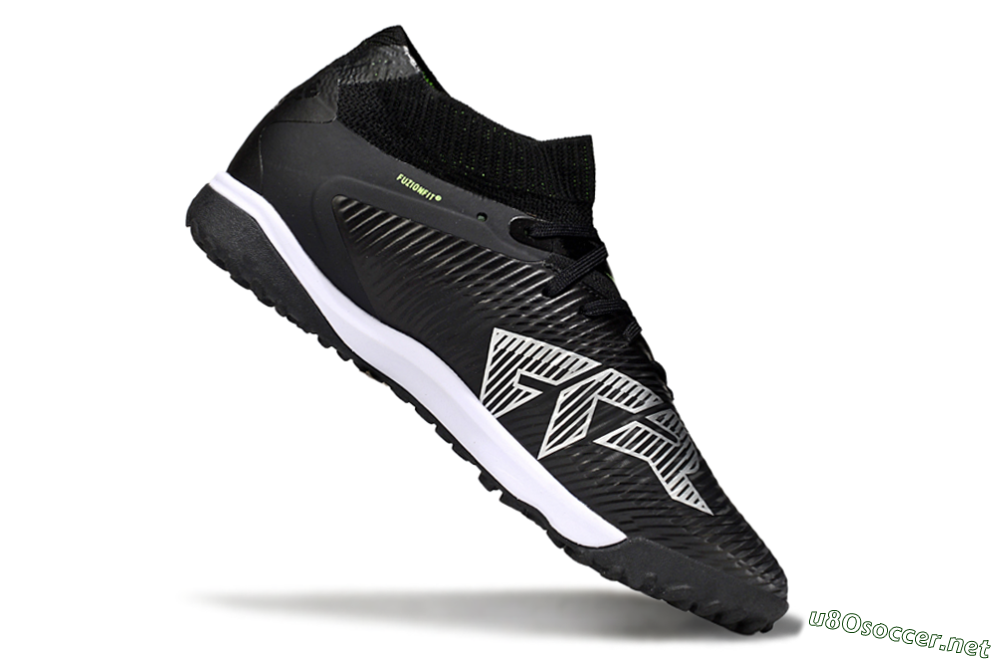 Men's Puma Future 8 Ultimate TF Football Shoes - Black/White 4