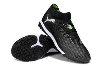 Men's Puma Future 8 Ultimate TF Football Shoes - Black/White