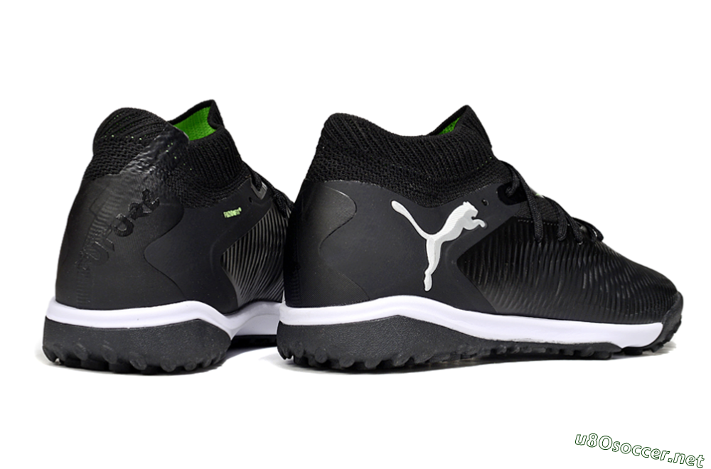 Men's Puma Future 8 Ultimate TF Football Shoes - Black/White 6