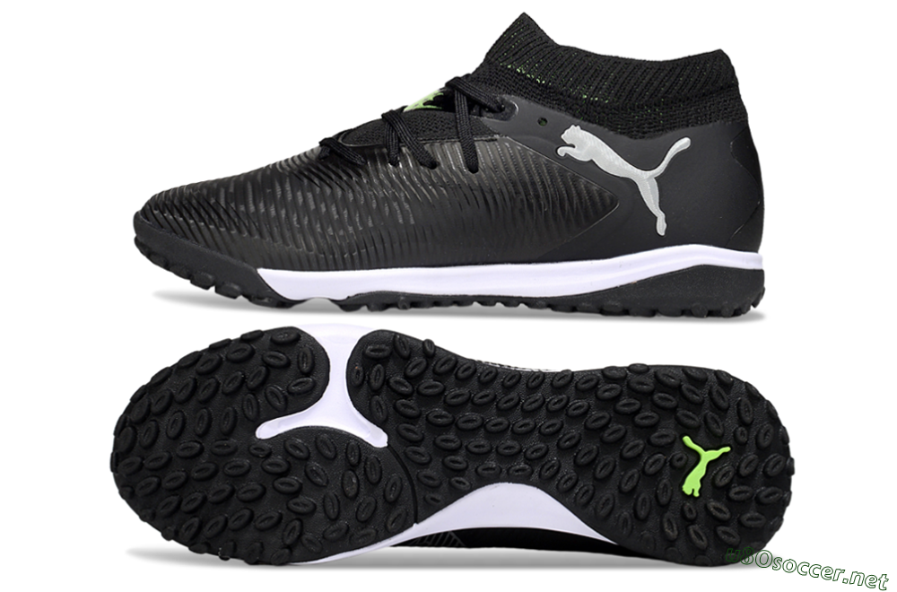Men's Puma Future 8 Ultimate TF Football Shoes - Black/White 1