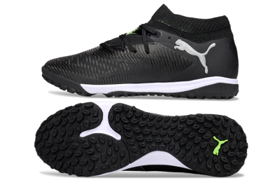 Men's Puma Future 8 Ultimate TF Football Shoes - Black/White