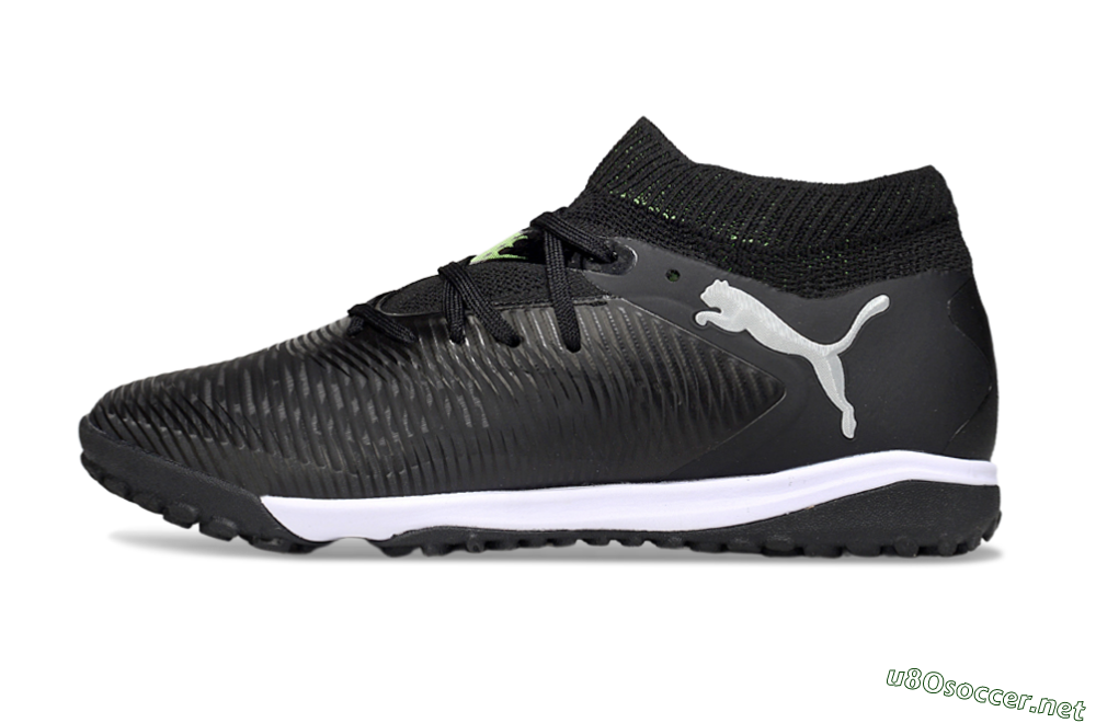 Men's Puma Future 8 Ultimate TF Football Shoes - Black/White 0