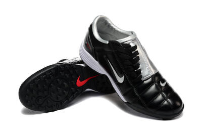 Men's Nike Total 90 III TF Football Shoes - Black/Silver/White