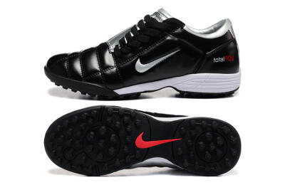 Men's Nike Total 90 III TF Football Shoes - Black/Silver/White