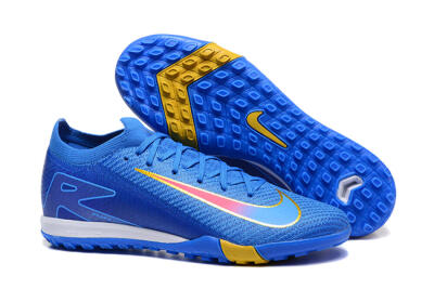 Men's Nike Air Zoom Mercurial Vapor 16 Elite TF Football Shoes - Blue/Gold/Pink