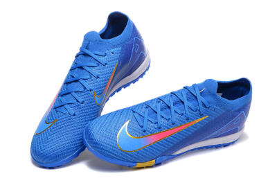 Men's Nike Air Zoom Mercurial Vapor 16 Elite TF Football Shoes - Blue/Gold/Pink