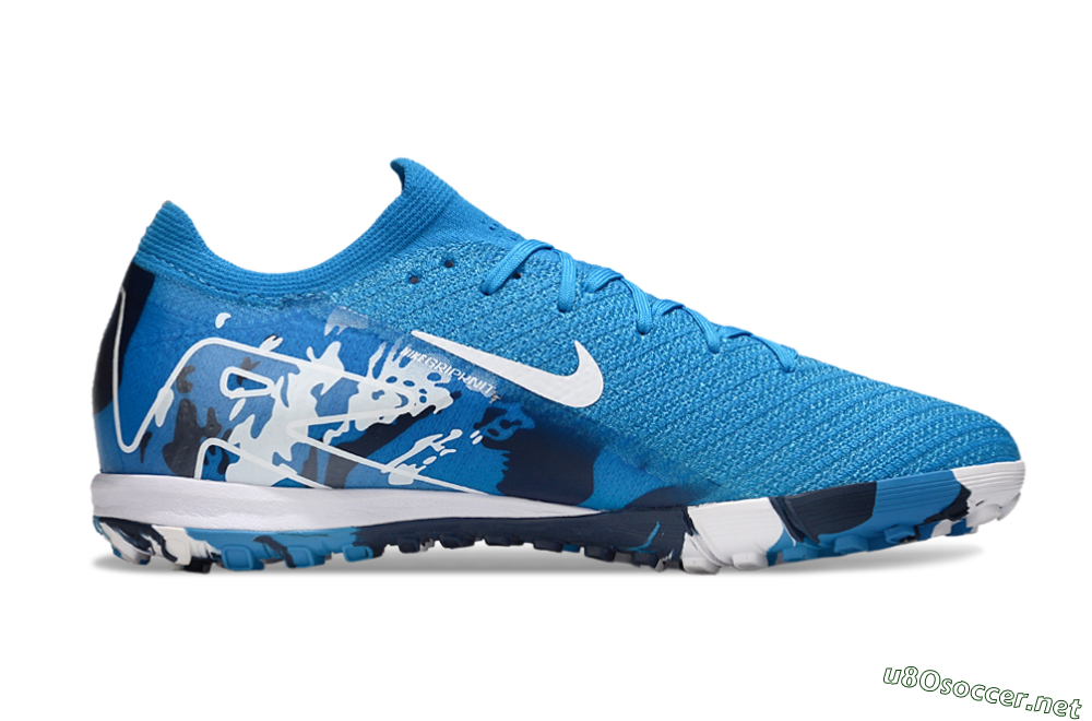 Unisex Nike Air Zoom Mercurial Vapor 16 Elite TF Football Shoes - Blue/White/Black 7
