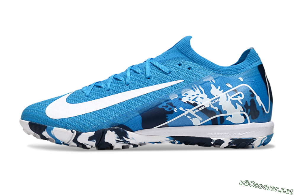 Unisex Nike Air Zoom Mercurial Vapor 16 Elite TF Football Shoes - Blue/White/Black 0