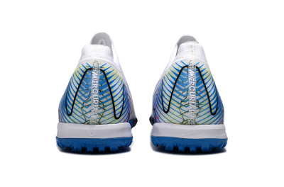 Unisex Nike Air Zoom Mercurial Vapor 16 Elite TF Football Shoes - White/Blue/Black