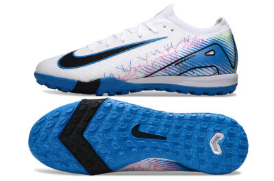 Unisex Nike Air Zoom Mercurial Vapor 16 Elite TF Football Shoes - White/Blue/Black