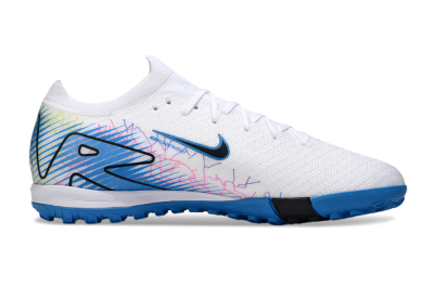 Unisex Nike Air Zoom Mercurial Vapor 16 Elite TF Football Shoes - White/Blue/Black