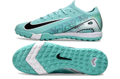 Unisex Nike Air Zoom Mercurial Vapor 16 Elite TF Football Shoes - Jade/Black/White