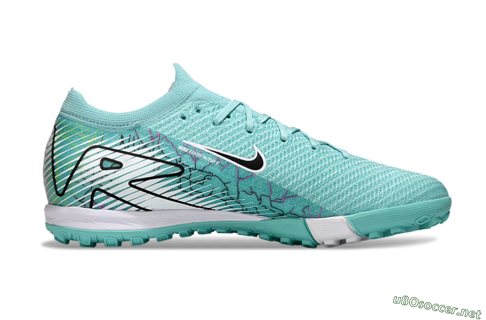 Unisex Nike Air Zoom Mercurial Vapor 16 Elite TF Football Shoes - Jade/Black/White 7
