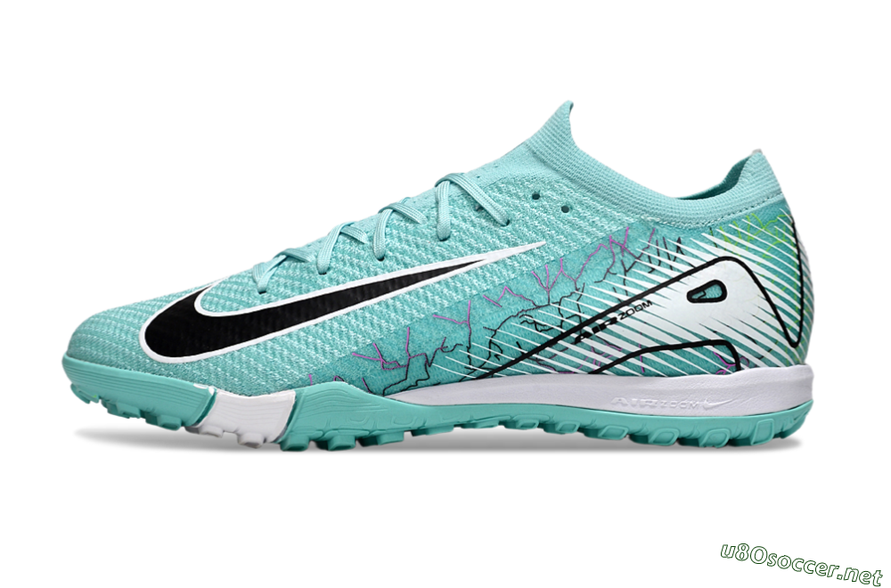 Unisex Nike Air Zoom Mercurial Vapor 16 Elite TF Football Shoes - Jade/Black/White 0