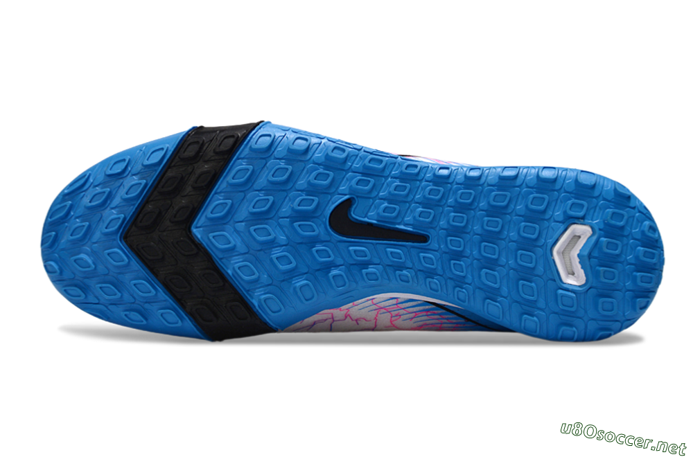 Unisex Nike Air Zoom Mercurial Superfly 10 Elite TF Football Shoes - White/Blue/Black 6