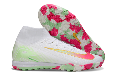 Unisex Nike Air Zoom Mercurial Superfly 10 Elite TF Football Shoes - White/Red/Gold