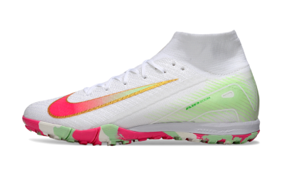 Unisex Nike Air Zoom Mercurial Superfly 10 Elite TF Football Shoes - White/Red/Gold