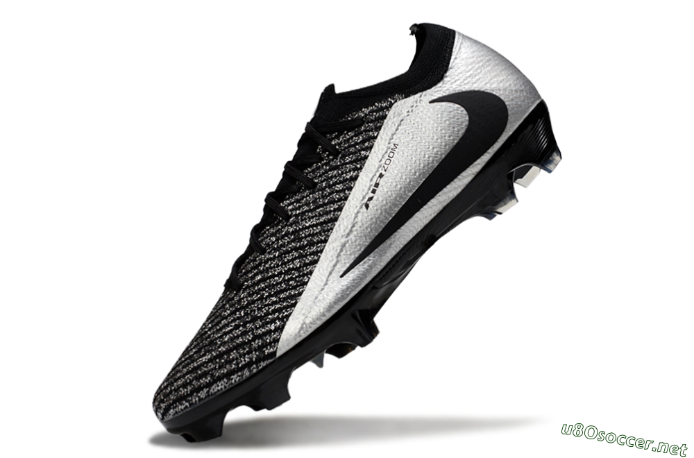 Unisex Nike Air Zoom Mercurial Vapor 16 Elite FG Football Boots - Black/Silver 5
