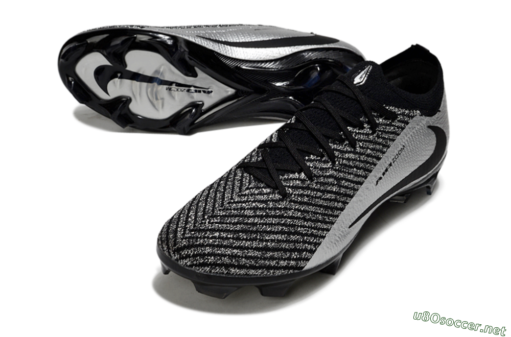 Unisex Nike Air Zoom Mercurial Vapor 16 Elite FG Football Boots - Black/Silver 3