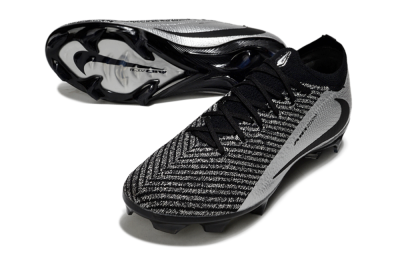 Unisex Nike Air Zoom Mercurial Vapor 16 Elite FG Football Boots - Black/Silver