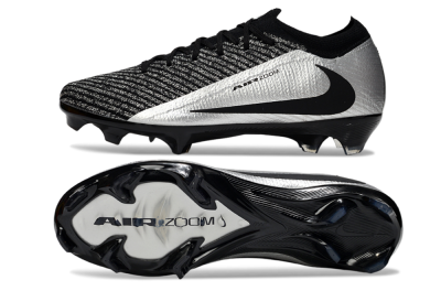 Unisex Nike Air Zoom Mercurial Vapor 16 Elite FG Football Boots - Black/Silver