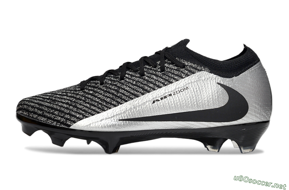 Unisex Nike Air Zoom Mercurial Vapor 16 Elite FG Football Boots - Black/Silver 0