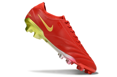 Men's Nike Tiempo Legend 10 Elite FG Football Boots - Red/Gold/Yellow