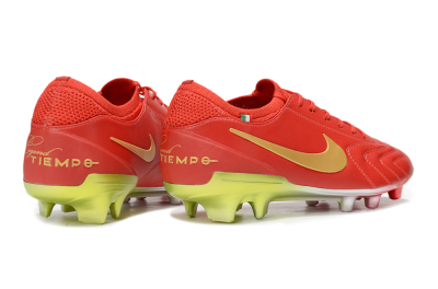 Men's Nike Tiempo Legend 10 Elite FG Football Boots - Red/Gold/Yellow