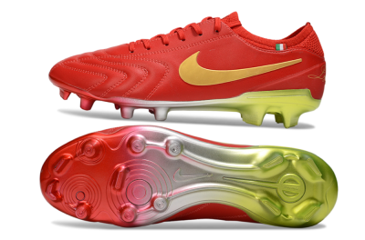 Men's Nike Tiempo Legend 10 Elite FG Football Boots - Red/Gold/Yellow