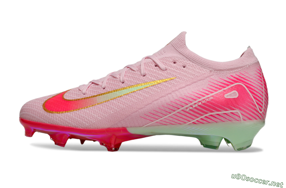 Unisex Nike Air Zoom Mercurial Vapor 16 Elite FG Football Boots - Pink/Red/Gold 0