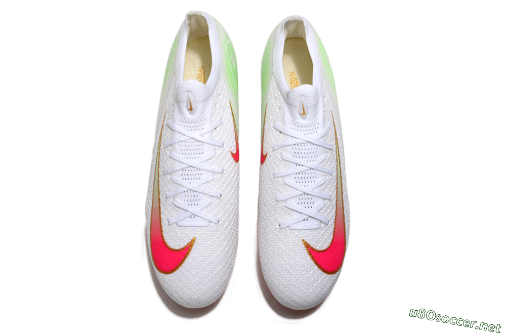 Unisex Nike Air Zoom Mercurial Vapor 16 Elite FG Football Boots - White/Red/Gold 4