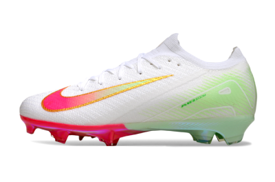Unisex Nike Air Zoom Mercurial Vapor 16 Elite FG Football Boots - White/Red/Gold