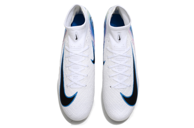 Unisex Nike Air Zoom Mercurial Superfly 10 Elite FG Football Boots - White/Blue/Black