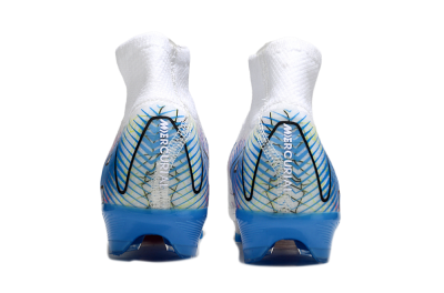 Unisex Nike Air Zoom Mercurial Superfly 10 Elite FG Football Boots - White/Blue/Black