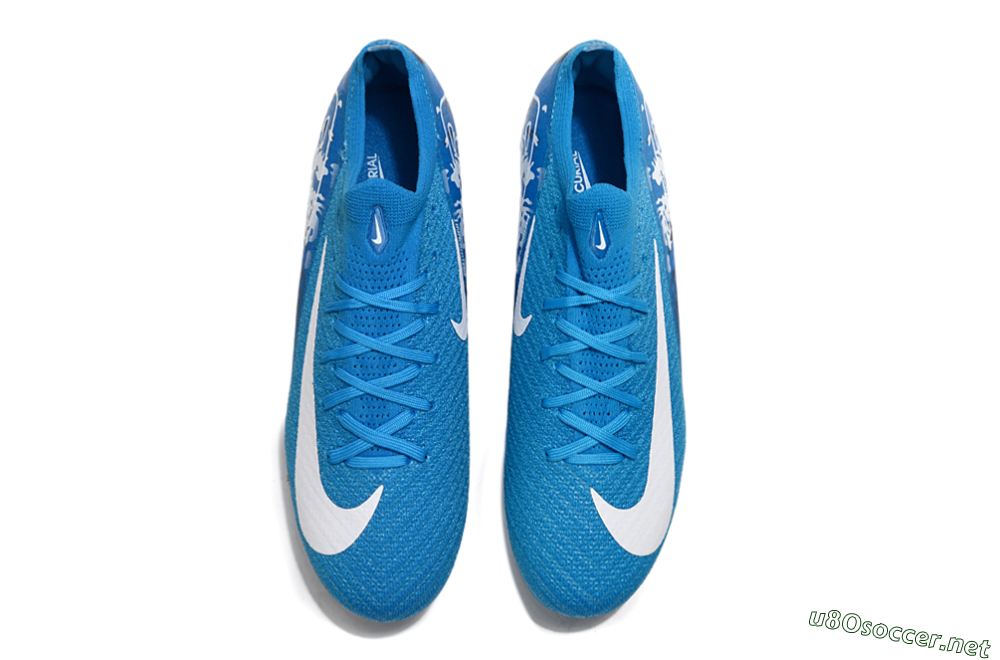 Unisex Nike Air Zoom Mercurial Vapor 16 Elite FG Football Boots - Blue/White/Black 4