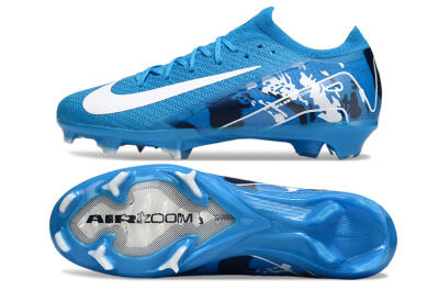 Unisex Nike Air Zoom Mercurial Vapor 16 Elite FG Football Boots - Blue/White/Black