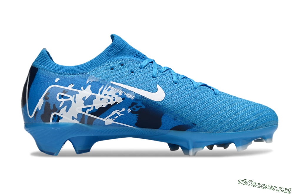 Unisex Nike Air Zoom Mercurial Vapor 16 Elite FG Football Boots - Blue/White/Black 7